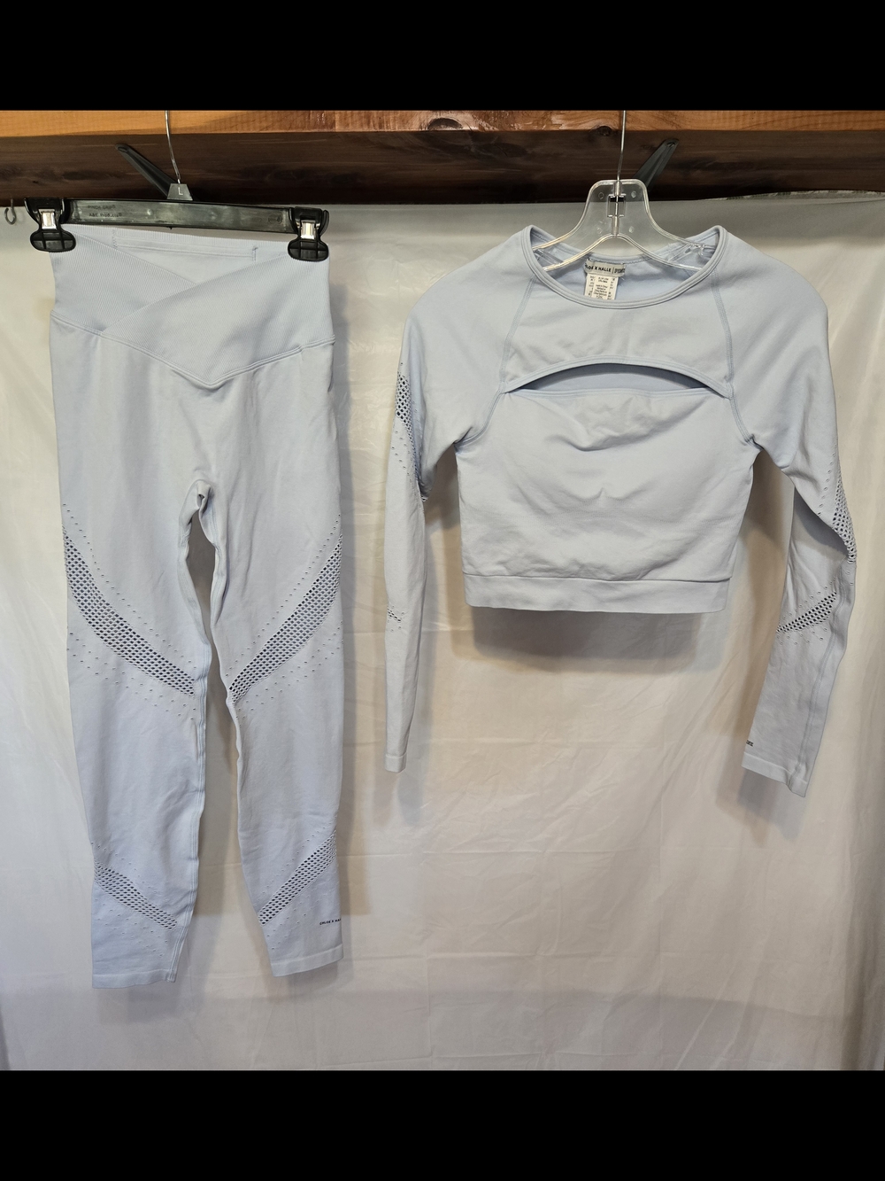 Chloe X Halle by PINK Victoria's Secret Light Blue Legging Set